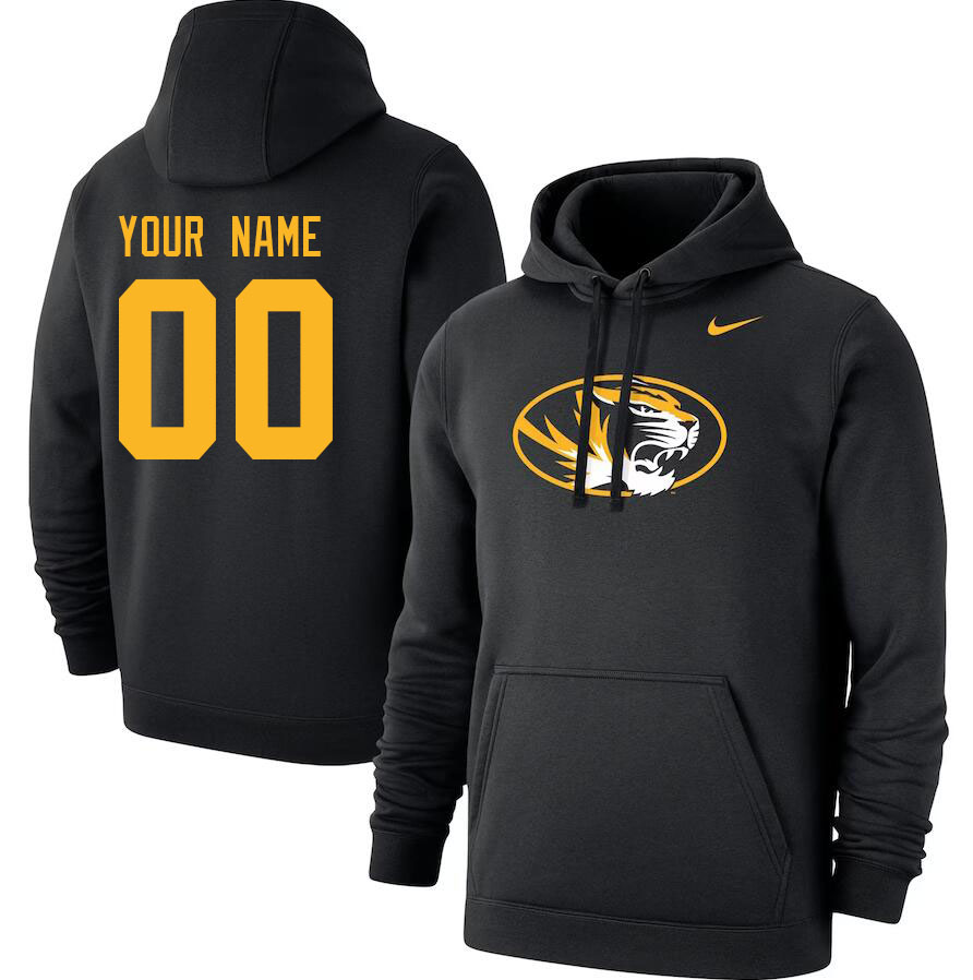 Custom Missouri Tigers Name And Number College Hoodie-Black - Click Image to Close